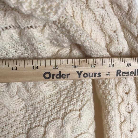 Inis crafts 100% merino wool ladies button overlap knit cardigan sweater - Picture 7 of 11